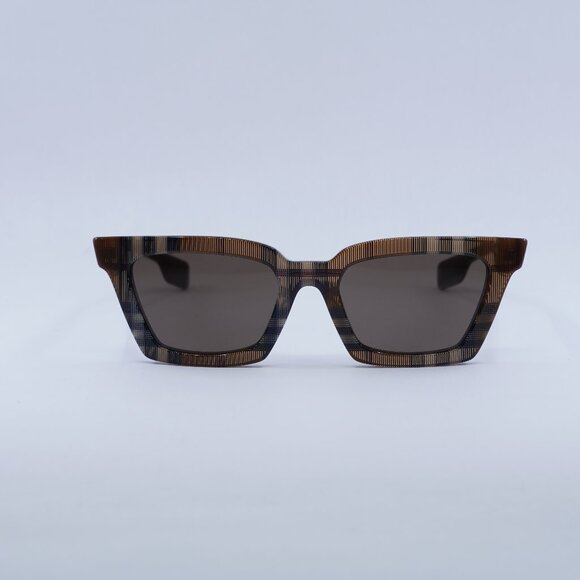 Burberry BE4392U 396673 Sunglasses Check Brown Frame, Brown Lenses main image 5